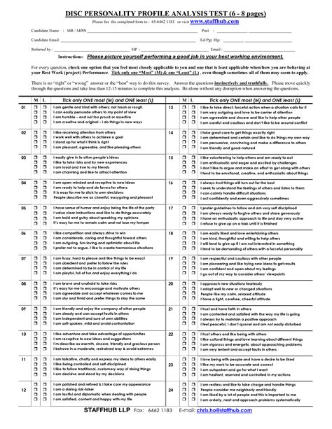 Unlocking Your Potential: The Ultimate Guide to Your Printable DISC Assessment