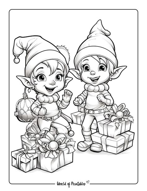 Unwrap the Magic: The Ultimate Guide to Printable Elf Colouring Pages for Festive Fun!