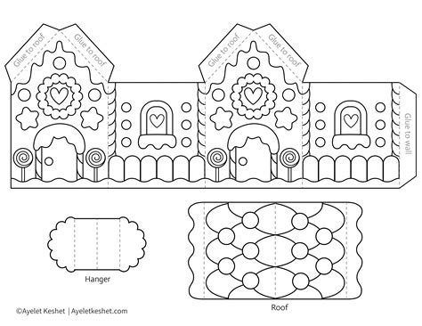 Unleash Your Inner Architect: Discovering the Perfect Printable Fancy Gingerbread House Templates