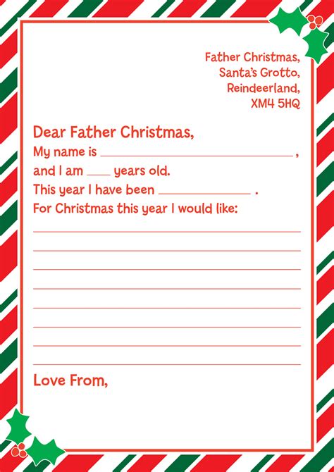 Unwrap the Magic: Your Ultimate Guide to Printable Father Christmas Letters for a Truly Enchanted Holiday