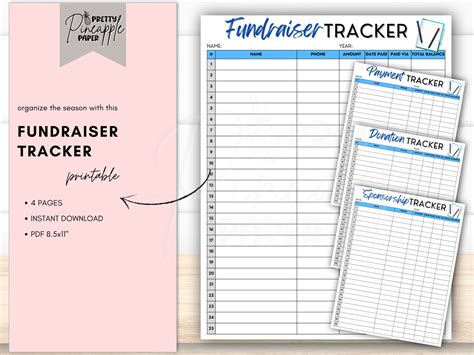 Unlock Your Fundraising Potential: The Ultimate Guide to Every Printable Fundraiser Tracker You'll Ever Need