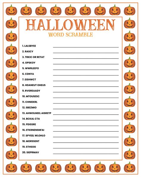 Unleash Spooky Fun: Your Ultimate Guide to Printable Halloween Games!