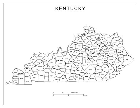 Your Essential Guide to a Printable Map of Kentucky Counties: Unlocking the Bluegrass State