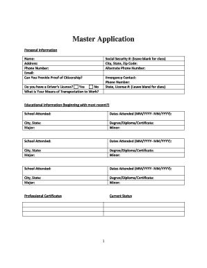 Your Ultimate Companion: The Comprehensive Guide to Creating and Using a Printable Master Application