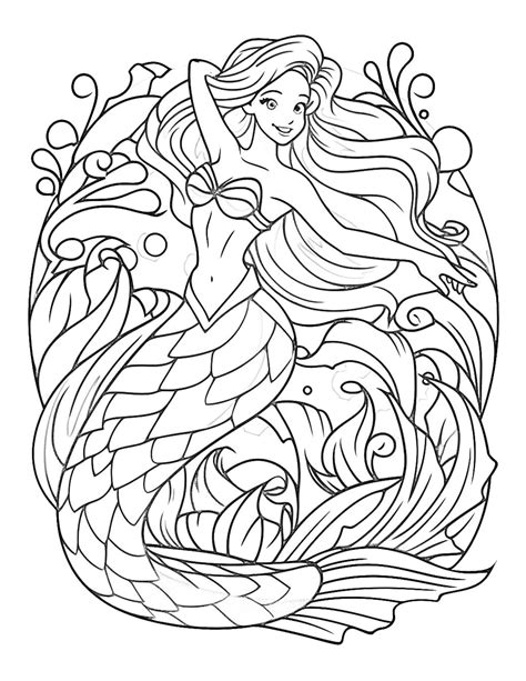 Dive Deep into Creativity: The Ultimate Guide to Your Perfect Printable Mermaid Coloring Page