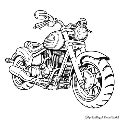 The Ultimate Joyride: Discovering the Best Printable Motorcycle Coloring Pages for Every Rider and Artist
