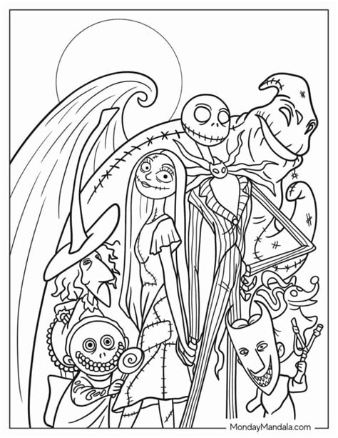 Unleash Your Inner Artist: The Ultimate Guide to Printable Nightmare Before Christmas Coloring Pages
