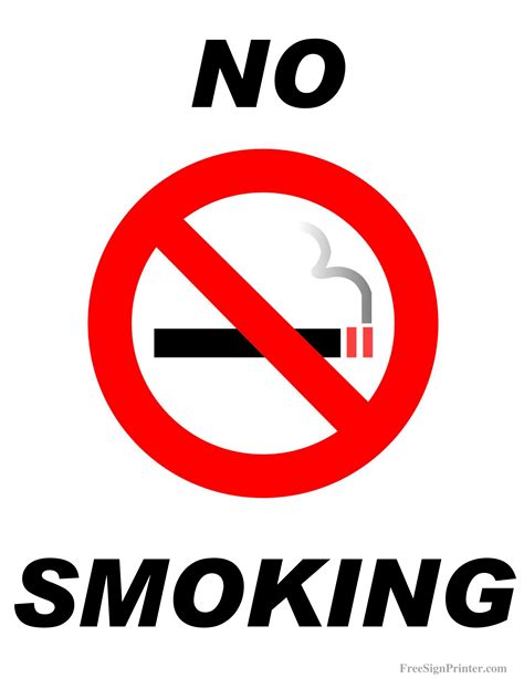 Your Go-To Guide for a Perfect Printable No Smoking Sign: Clarity, Courtesy, and Compliance