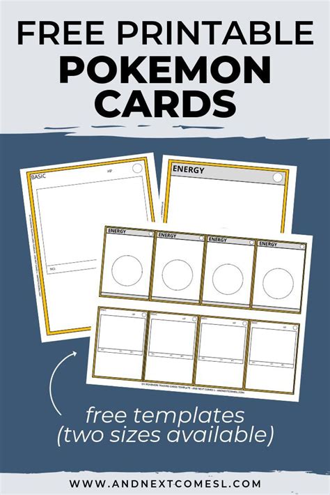 Unleash Your Inner Pokémon Master: The Ultimate Guide to Printable Pokémon Card Templates