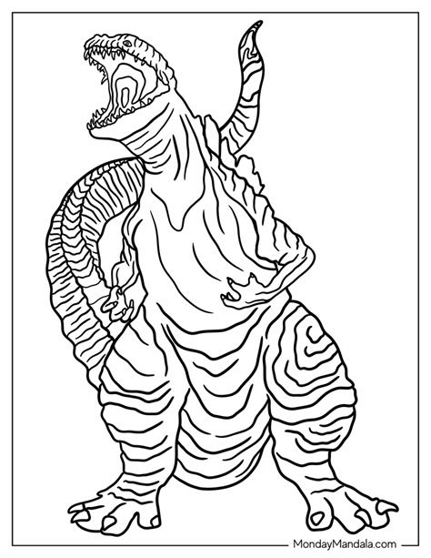 Unleash the King of Monsters: Your Ultimate Guide to Printable Realistic Godzilla Coloring Pages