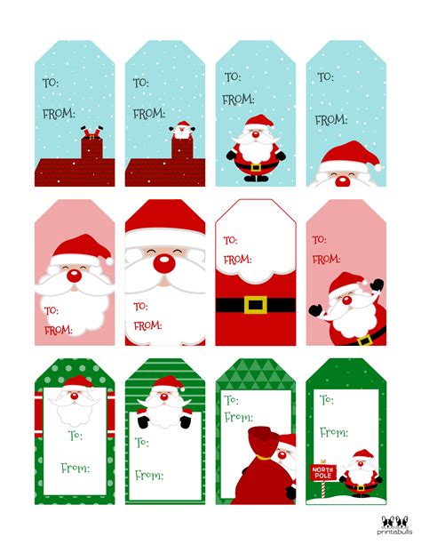 Your Secret Weapon for Holiday Magic: Dazzling Printable Santa Present Tags!
