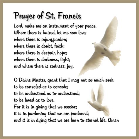 Finding Serenity: Your Guide to a Beautiful Printable St. Francis Prayer