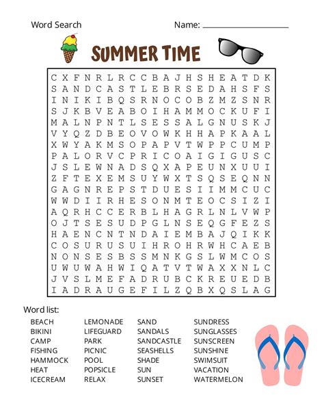 Beat the Heat & Banish Boredom: Your Guide to Printable Summer Word Search Puzzles!