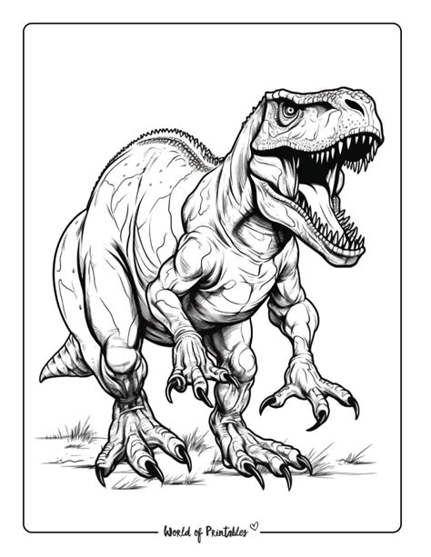 Unearth the Fun: Your Ultimate Guide to Printable T-Rex Coloring Pages!