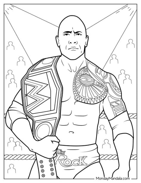 Unleash Your Inner Champion: The Ultimate Guide to Printable WWE Coloring Pages