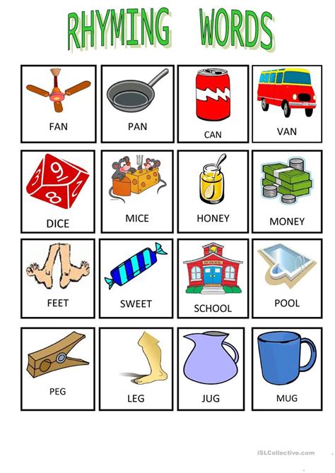 Unlocking Literacy Fun: The Ultimate Guide to Rhyming Words for Kindergarten Printables