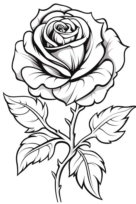 Unwind & Unleash Your Inner Artist: The Ultimate Guide to Printable Rose Coloring Pictures