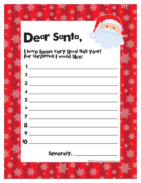 The Ultimate Guide to the Perfect Santa Printable Wish List for a Magical Christmas!