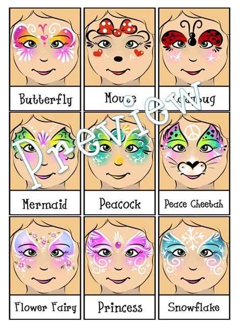 Simple Face Painting Designs Printable: Your Go-To Guide for Effortless Fun!