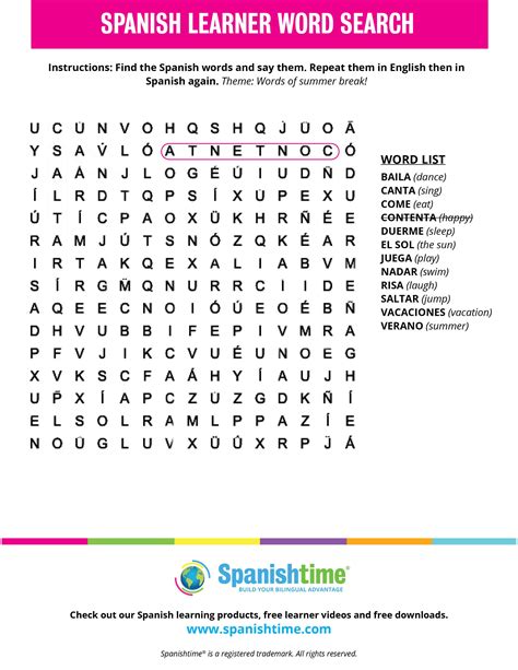 Unlock Fun & Fluency: Your Go-To Guide for Engaging Spanish Word Search Printables!