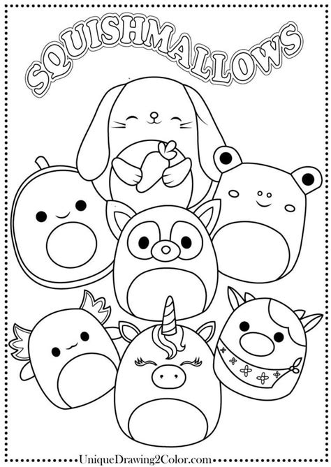 Unleash the Cuddle: The Ultimate Guide to Squishmallows Coloring Pages Printable
