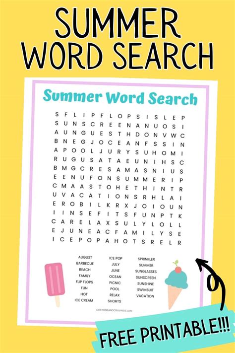 Unlock Summer Fun: Your Ultimate Guide to Amazing Summer Word Find Printables!