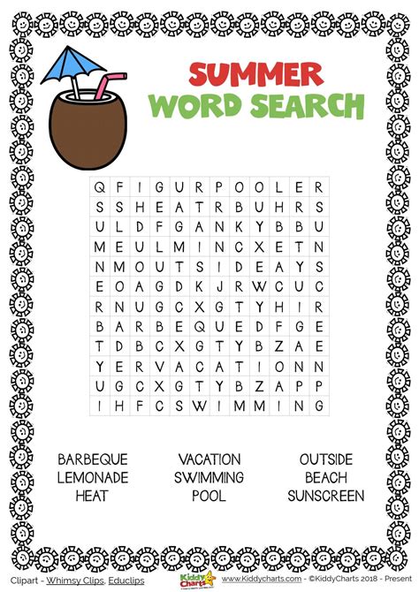 Endless Summer Fun: Your Guide to Finding the Best Free Printable Word Searches!