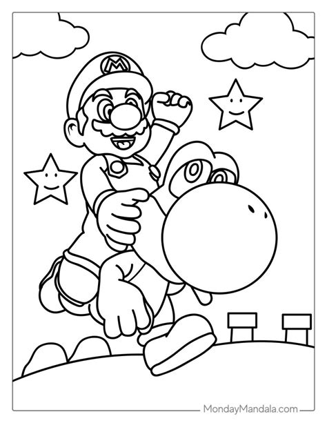 Level Up Your Creativity: Discover the Best Super Mario Coloring Pages Free Printable!
