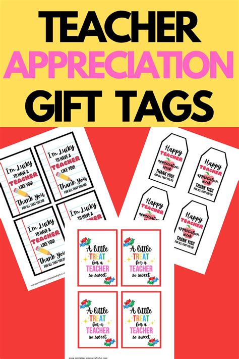Unlocking Joy: Your Comprehensive Guide to Free Printable Teacher Appreciation Tags That Truly Shine