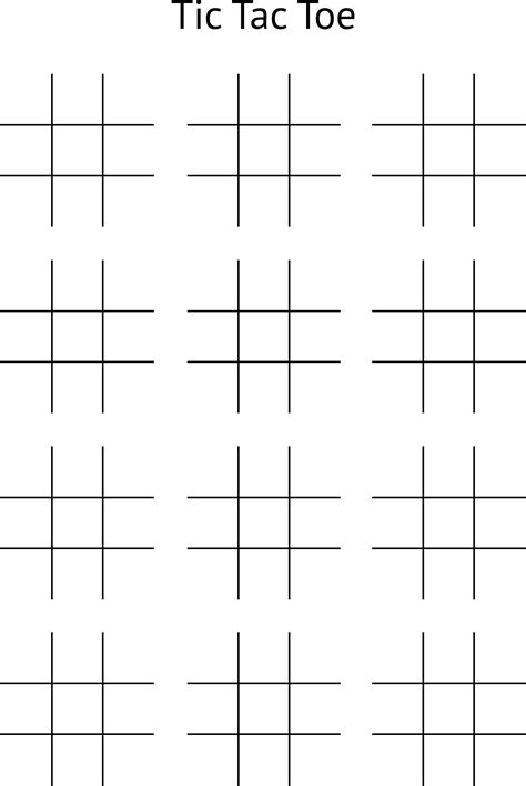 Unleash Endless Fun: Your Comprehensive Guide to Tic Tac Toe Game Board Printables for Every Occasion