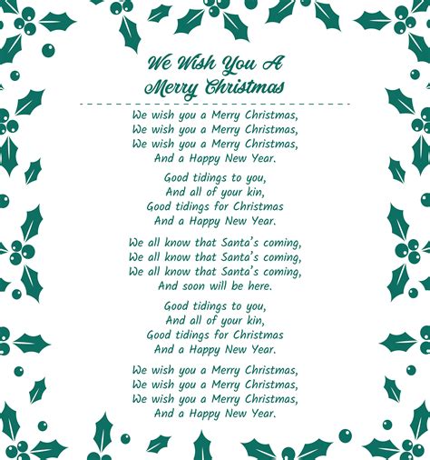 Harmonize Your Holidays: The Ultimate Guide to Words to Christmas Songs Printable for Every Festive Moment!