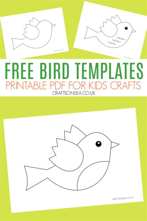 Artistic Avian Designs: Detailed Bird Template Printables for Serious Crafters