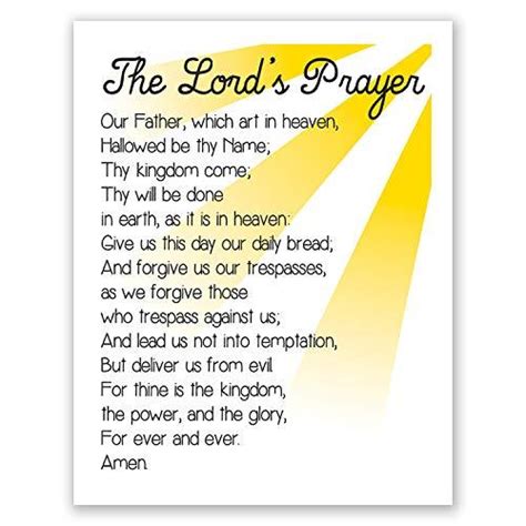 Artistic & Decorative Lord's Prayer Printables