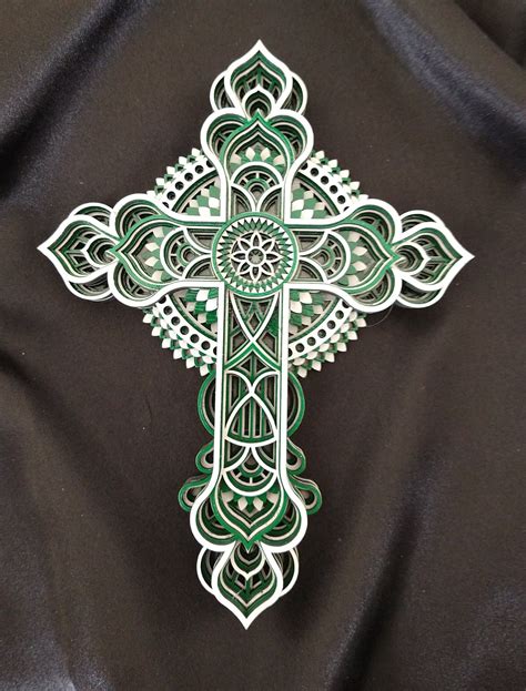Artistic Expression: Intricate & Mandala Cross Designs