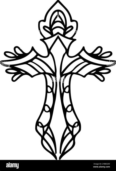 Artistic Expressions: Intricate & Decorative Printable Cross Designs