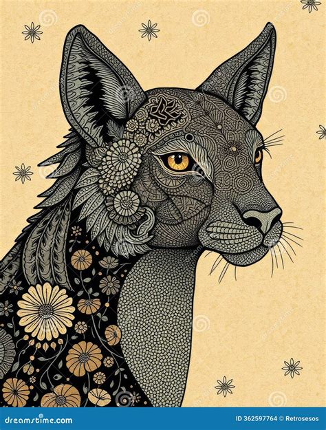 Artistic Flair: Detailed & Unique Feline Patterns