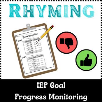 Assessment & Progress Tracking Rhyming Printables: Monitoring Growth