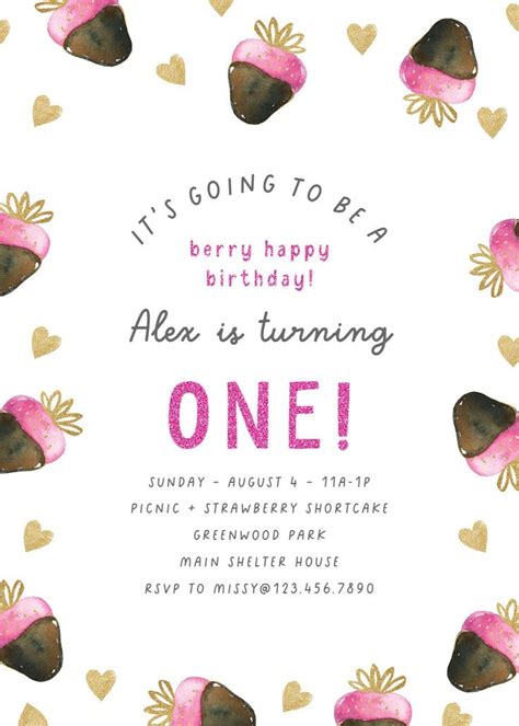 Berry Best Invitations & Thank You Notes