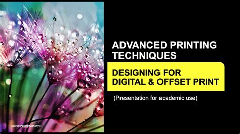 Beyond the Basics: Advanced Printing Techniques & Materials