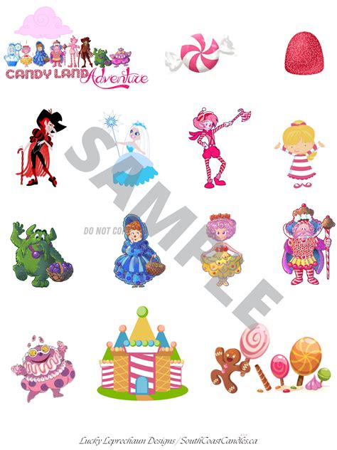 Beyond the Board: Printable Candyland Characters & Game Pieces