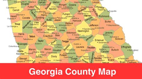 Beyond the Borders: Understanding Different Types of Georgia County Maps