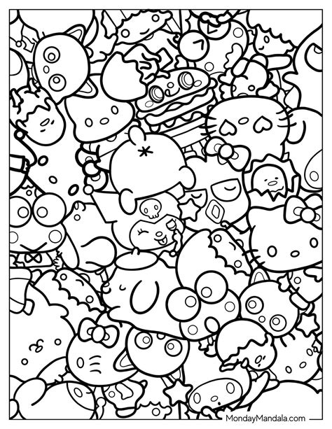 Beyond the Bow: Intricate Sanrio Designs for Mindful Coloring