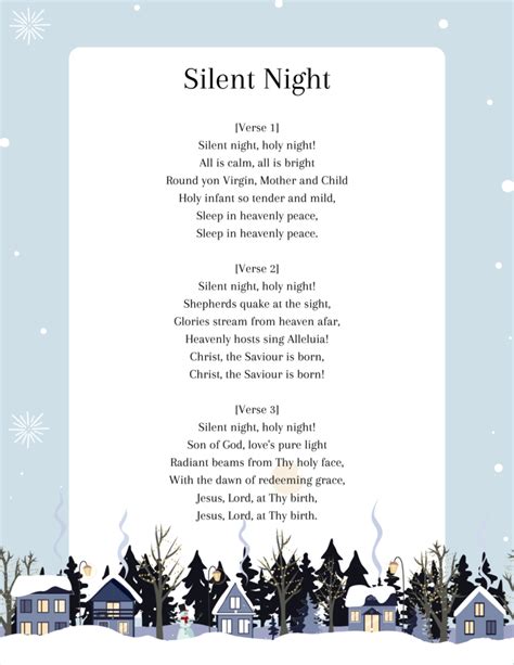 Beyond the Carol: Creative Uses for Your "Silent Night" Lyrics