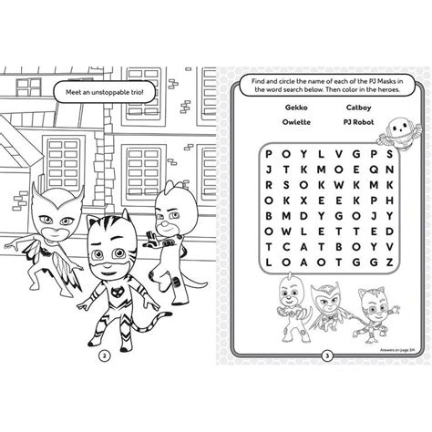 Beyond the Lines: Educational & Thematic PJ Masks Pages
