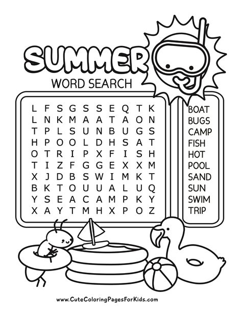 Beyond the Page: Creative Ways to Use Free Summer Word Search Printables