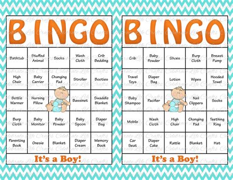 Beyond the Presents: Guess the Baby Item Bingo
