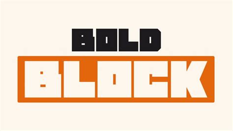 Bold & Blocky Statements: Making an Impact
