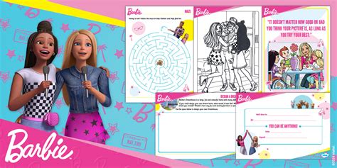 Bonus: Barbie Activity Pages & Puzzles