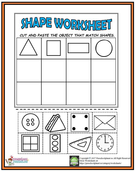 Boosting Early Development: Categories of Preschool Cut and Paste Printables