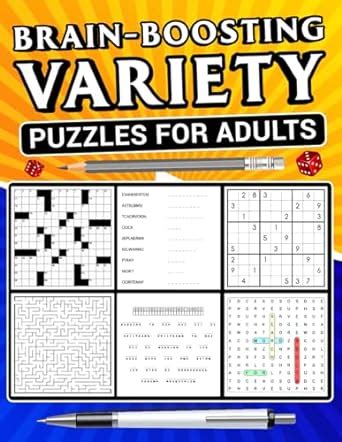Brain Boosters: Challenging & Engaging Large Print Crosswords